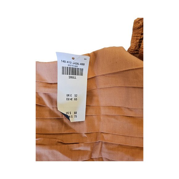 Abercrombie & Fitch Small Orange Long Sleeve Cropped Shirt - Picture 2 of 9